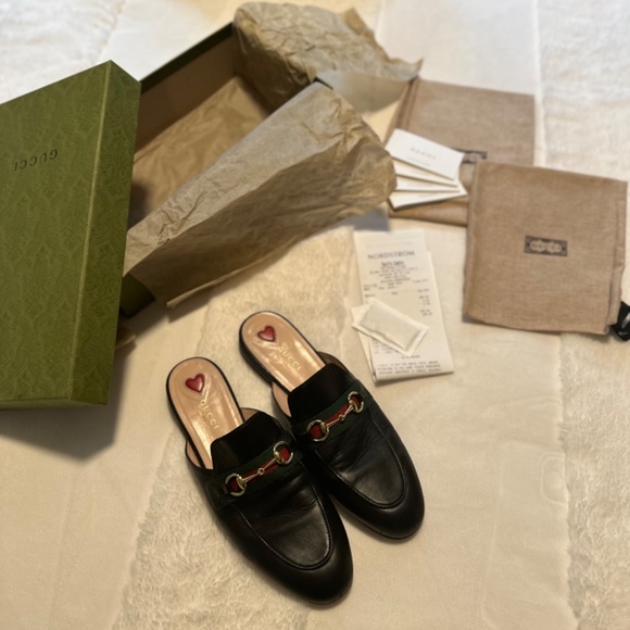 Gucci Princetown horsebit-detailed leather slippers - Picture 2 of 5